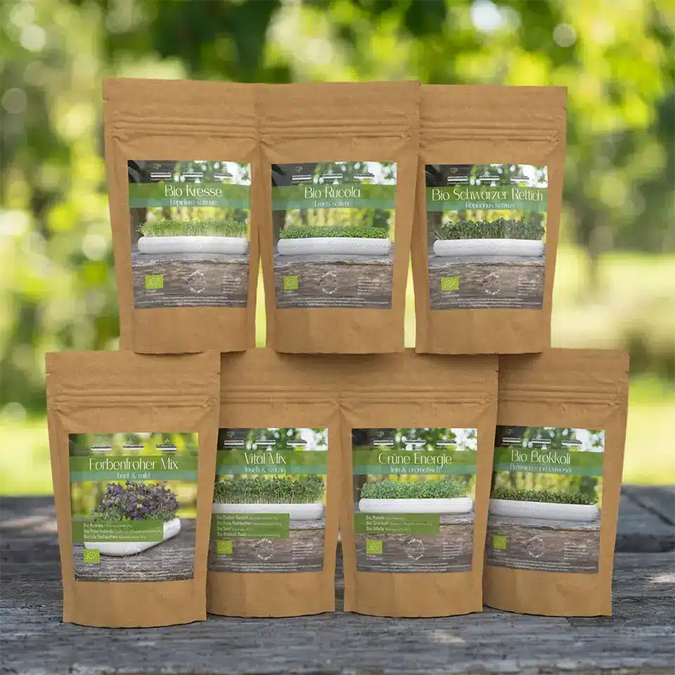 Bio Saatgut mit Kresse