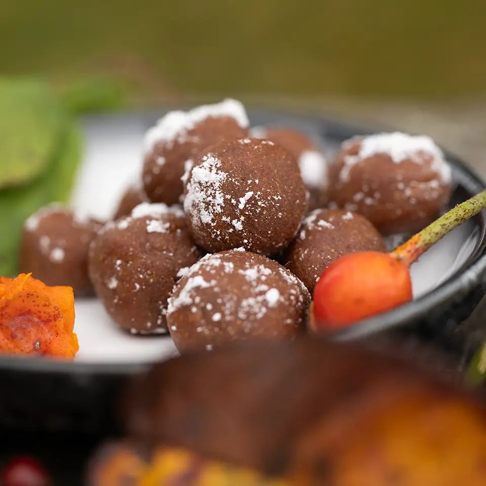 Energiekugeln mit Hagebutte und Kakao – herbstliches Rezept mit Vitamin C und natürlicher Energie