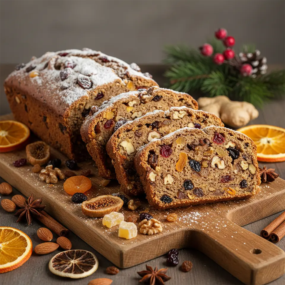 Früchtebrot im Winter ohne Zucker backen
