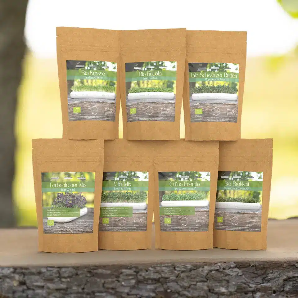 Saatgut für Balkon, Garten und Microgreens