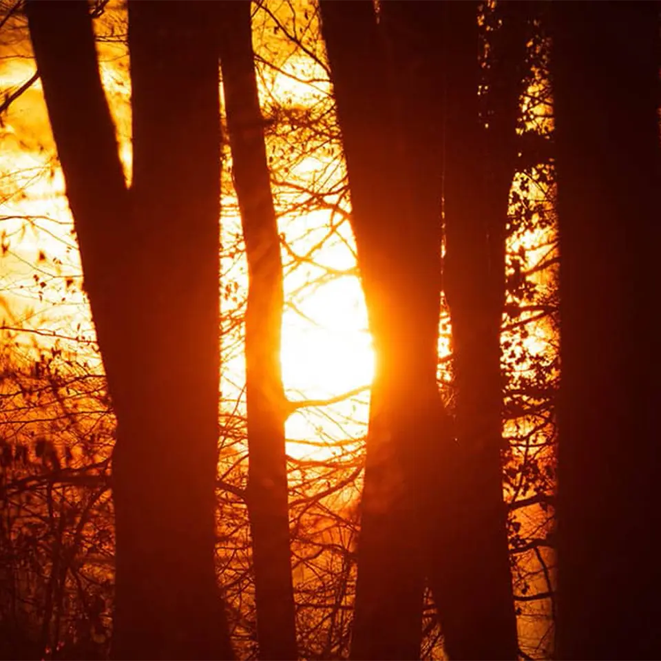 Sonne an der Wintersonnenwende