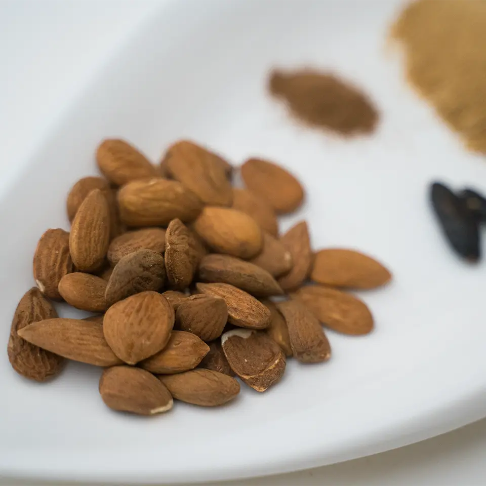 Zutaten für selbst gebrannte Mandeln